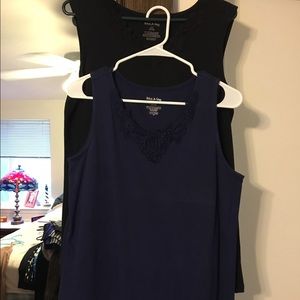 2 Tank Tops-White Stag