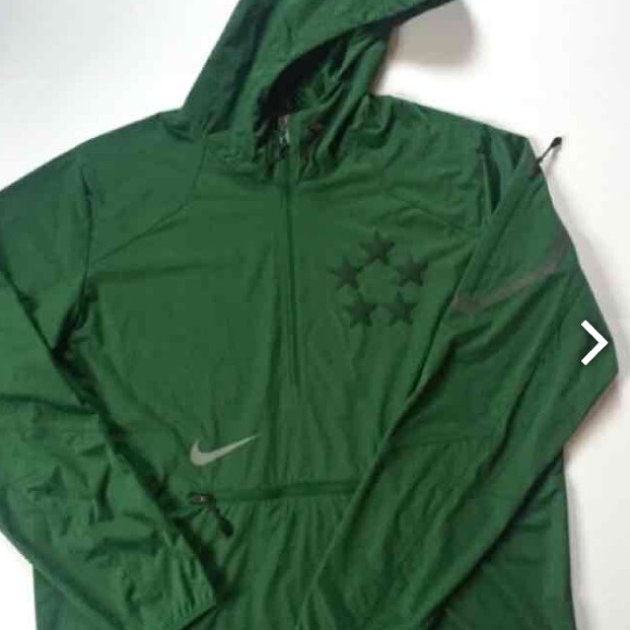 nike green half zip
