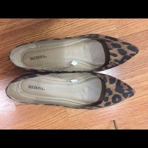 Leopard Print Pointy Flats