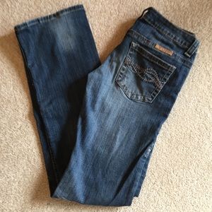 Cowgirl Tuff jeans- dark don't fence me in