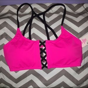 NWT PINK  VS bikini top