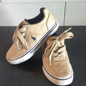 Polo Ralph Lauren Kids Canvas Tennis Shoes Size 11
