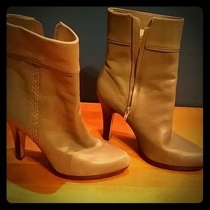 Cole Haan Grey Leather High Heel Bootie