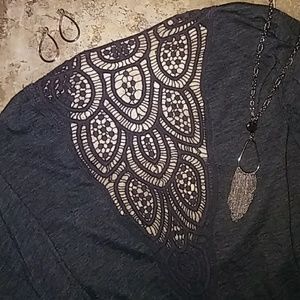 ⭐Final price⭐Open front dark grey cardigan.