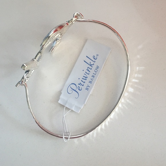Thin silver bangle with oversized anchor ๐ - Picture 2 of 2