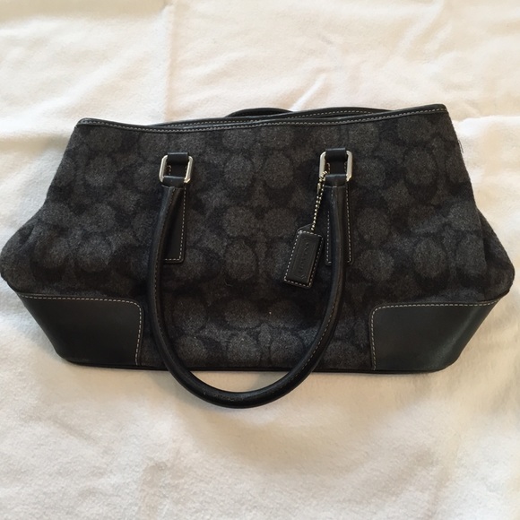 Black and Grey Coach Bag