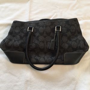 Black and Grey Coach Bag