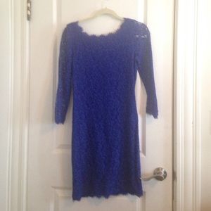 DVF blue zarita dress