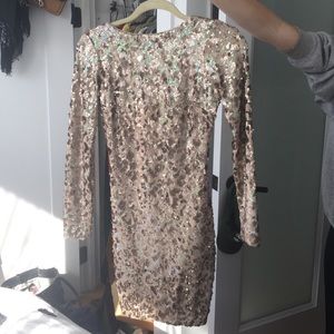 Gold Sequin Dress