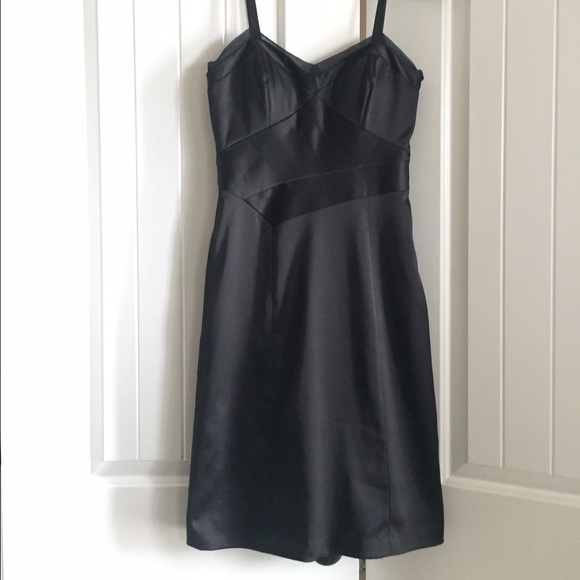 BCBG Paris. Beautiful Black "Satin" Dress.
