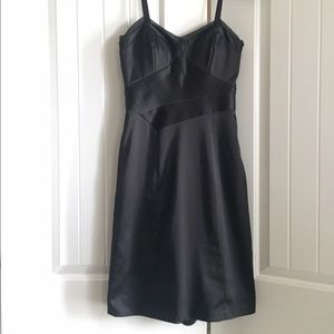 BCBG Paris. Beautiful Black "Satin" Dress.
