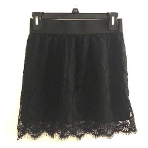 Gemma Black Lace Mini Skirt