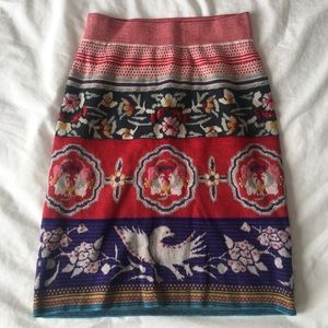 Anthropologie pencil sweater skirt