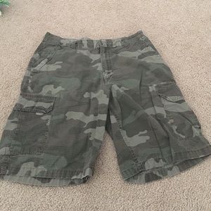 Men's cargo shorts.