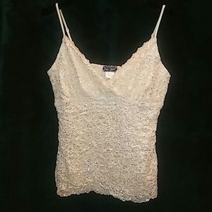Lace and Sequin Cami Top by 'Party Patrol' Sz M