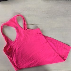 Size 2 Hot pink Lululemon tank