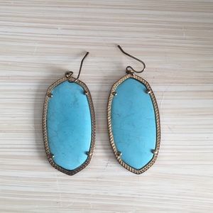 Kendra Scott Danielle Turquoise Earrings.