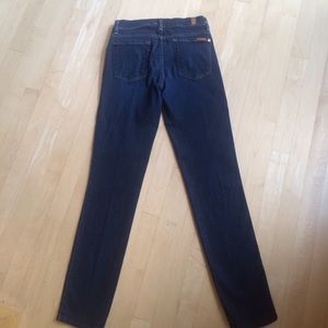 7 for all mankind the slim cigarette dark wash