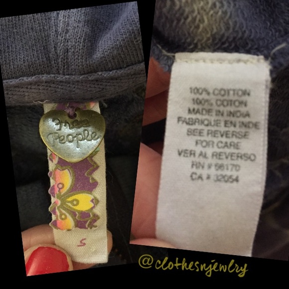 EUC-Free People Tie-Dye Zip-Up Hoodie, Small - Picture 4 of 4
