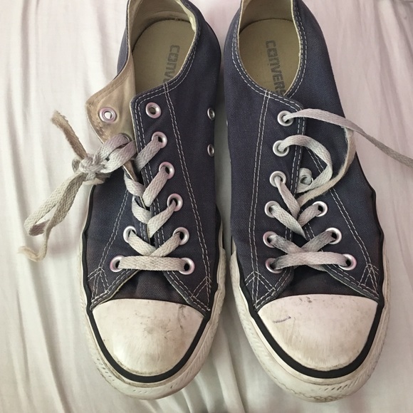 Women's blue canvas converse