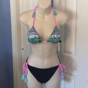 Victoria's Secret Reversible Tassel Bikini Set S/L