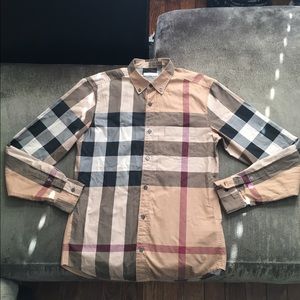 Burberry Long sleeve button up .