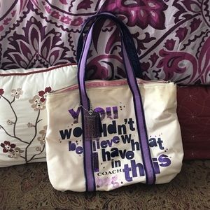 Coach poppy shoulder bag