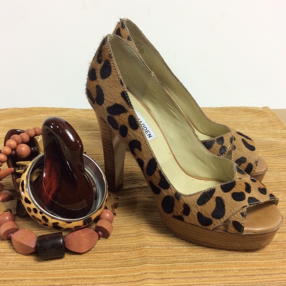 Steve Madden Shoes - Steve Madden Glamorl Leopard Print Heels