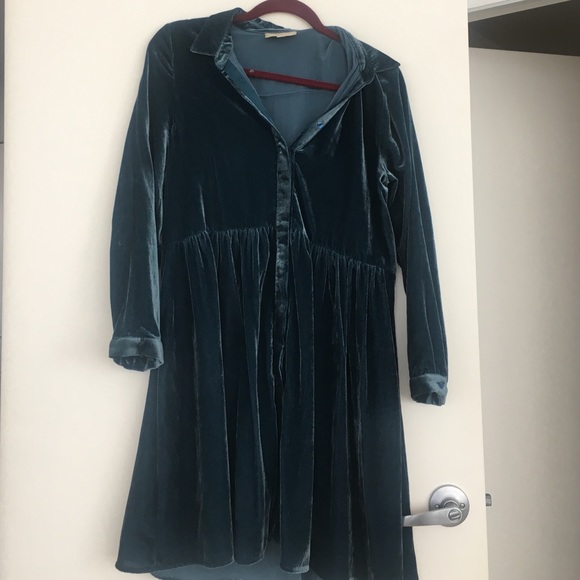Anthropologie velvet dress
