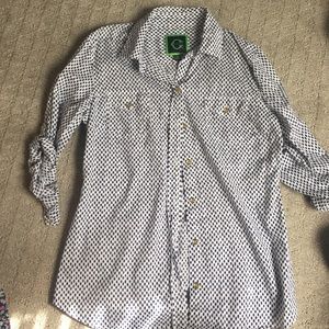 C wonder printed button up shirt