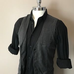 Buckle Black Men's Vest