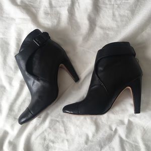 Anthropologie heeled black booties
