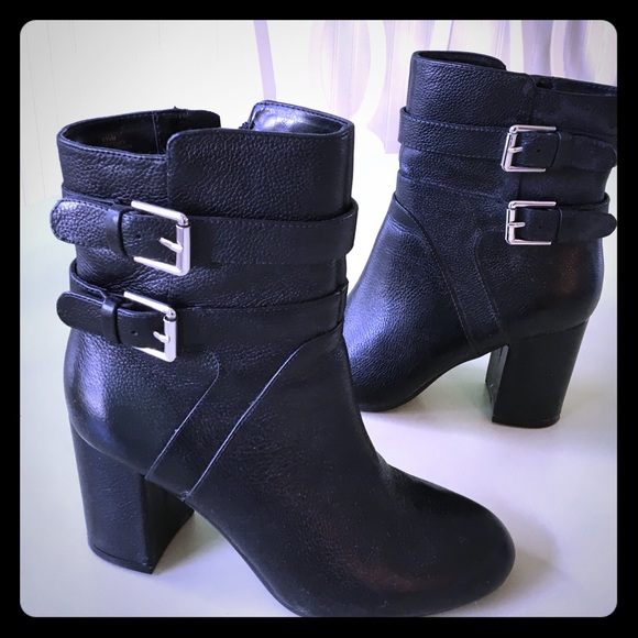 Nine West booties 6.5M black leather