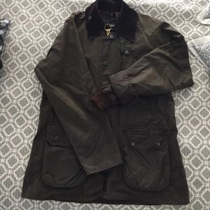 Sage Barbour classic bedale wax jacket