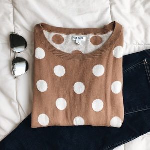 ✨HP✨Polka dot camel sweater