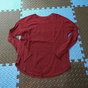 All Yoga Waffle Knit Long Sleeve Top