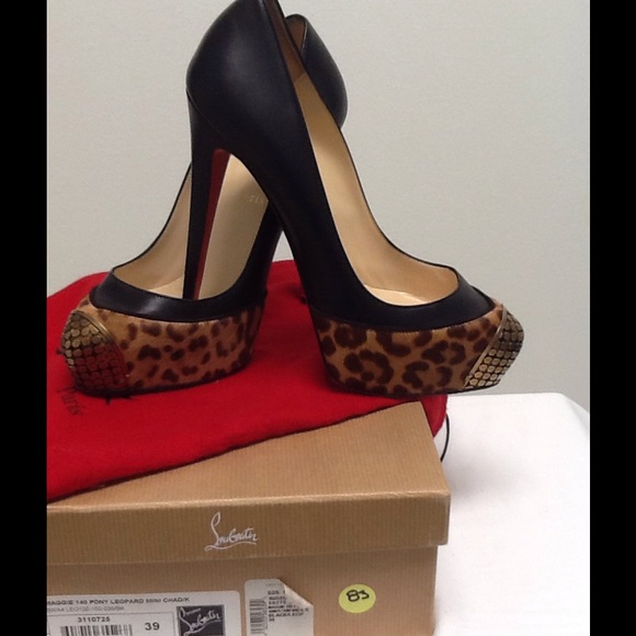 Christian Louboutin Maggie 140 Pony Leopard Pump $PRICE DROP⬇️ - Picture 3 of 5
