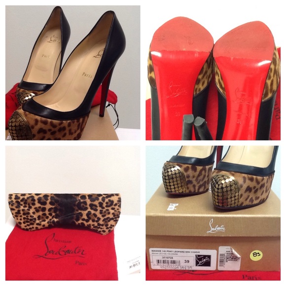 Christian Louboutin Maggie 140 Pony Leopard Pump $PRICE DROP⬇️ - Picture 4 of 5