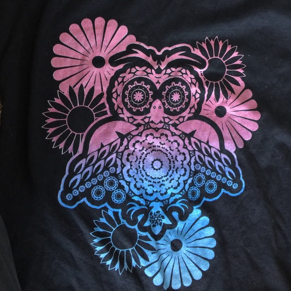 Hot Topic Tops - Owl Rave Racerback Tank