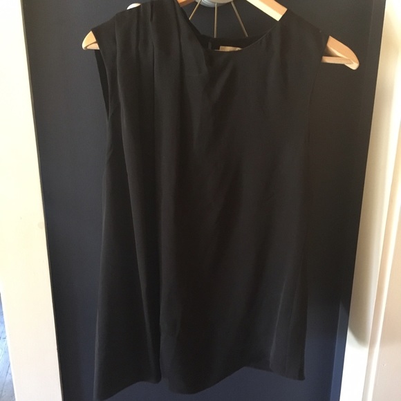 Halston Heritage black sleeveless blouse