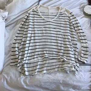 Free people thermal sweater size SP