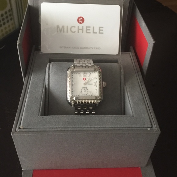 Authentic Michele Milou Diamond watch XL