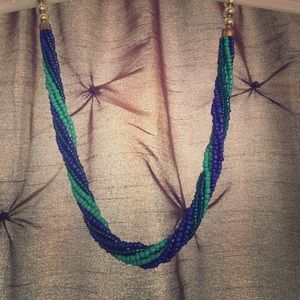 Twisted bead necklace