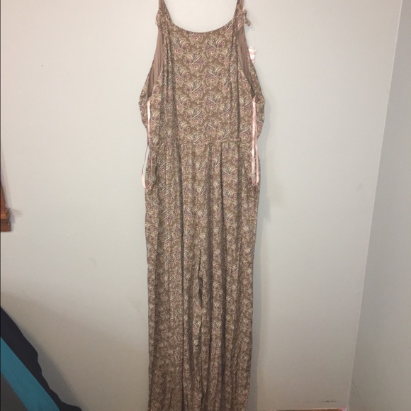 Long wide leg romper