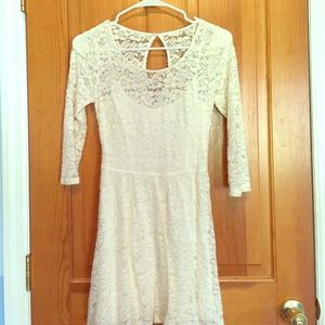 White lace dress