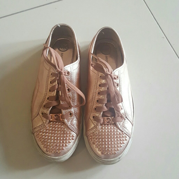 Michael Kors Rose Gold Sneakers
