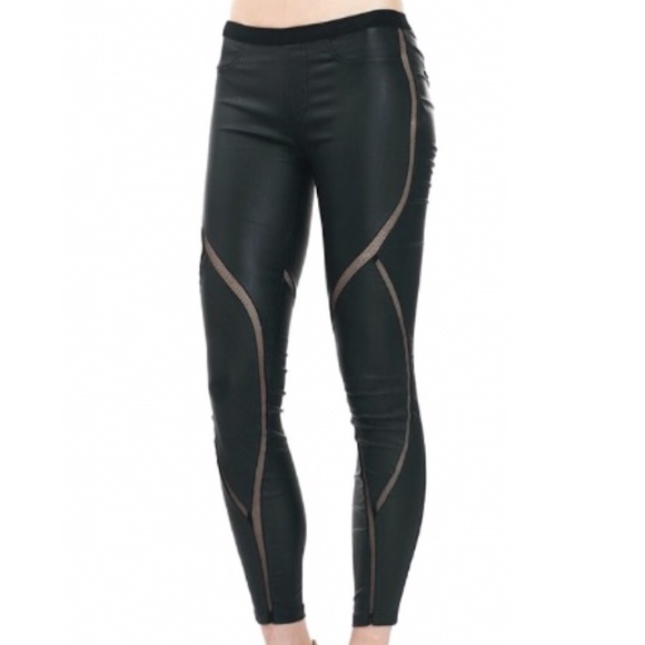 Black Metallic Jeggings