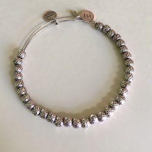 Alex and Ani silver beaded bracelet