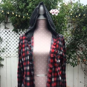 Hooded Long-Sleeve Cardigan