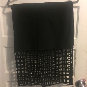 Black cage skirt